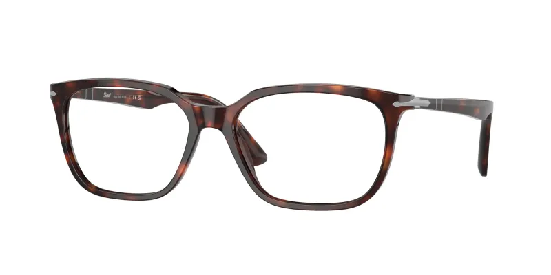Persol Hombre Persol PO3298V 24 Monturas ópticas Acetato Tortuga Transparente Cuadrada Normal