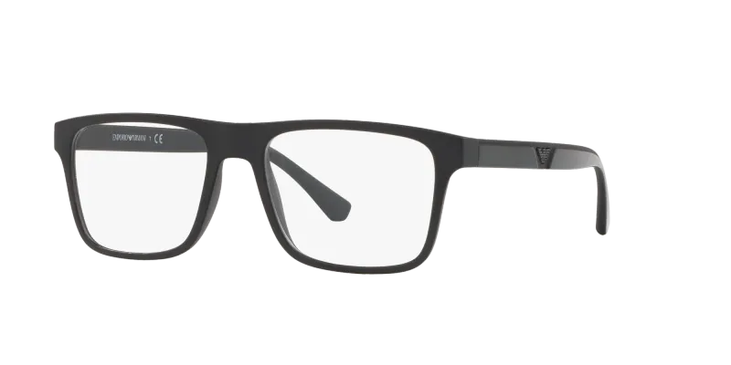 Emporio Armani Hombre Emporio Armani EA4115 58011W Gafas de sol Inyectado Negro Transparente Cuadrada Normal