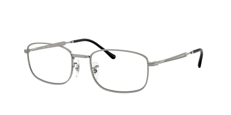 Ray - Ban Unisex Ray - Ban RX6533 2502 Monturas ópticas Metal Gris Transparente Pillow Normal