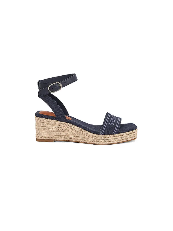 TOMMY HILFIGER Zuecos - Sandalias azul oscuro | 38