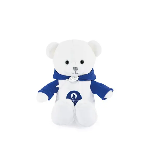 Peluche con sudadera azul paris 2024 25 cm