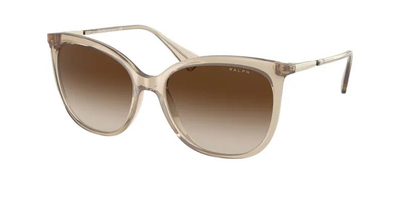 Ralph Lauren Mujer Ralph Lauren RA5248 580213 Gafas de sol Inyectado Marrón Marrón Mariposa Normal Sombreado