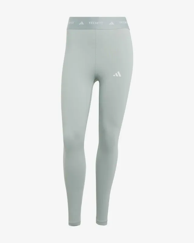 Malla larga adidas 7/8 Techfit gris claro mujer - L