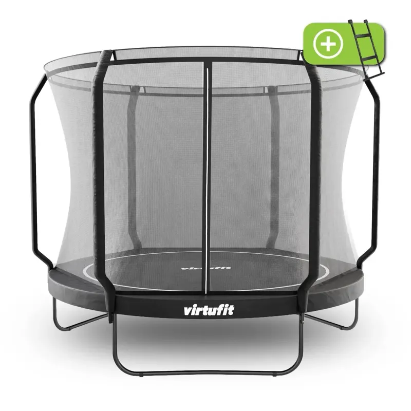 Trampolín de fitness con red de seguridad VirtuFit Premium