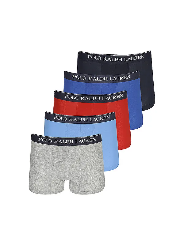 POLO RALPH LAUREN Calzoncillos paquete de 5 gris azul rojo negro gris claro | XXL