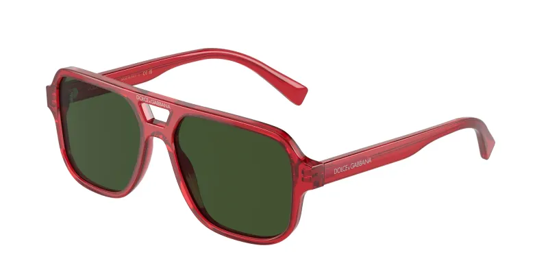 Dolce & Gabbana Niños Dolce & Gabbana DX4003 340971 Gafas de sol Acetato Rojo Verde Piloto Normal