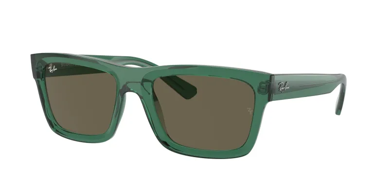 Ray - Ban Unisex Ray - Ban RB4396 WARREN 6681/3 Gafas de sol Acetato Verde Marrón Cuadrada Normal