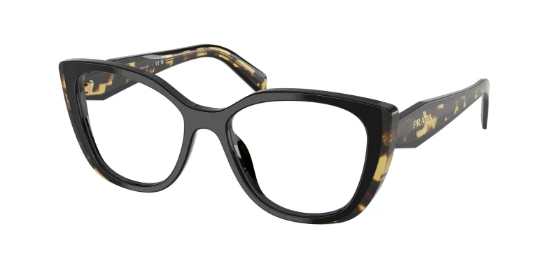 Prada Mujer Prada PR B04V 3891O1 Monturas ópticas Acetato Negro Cat Eye Normal