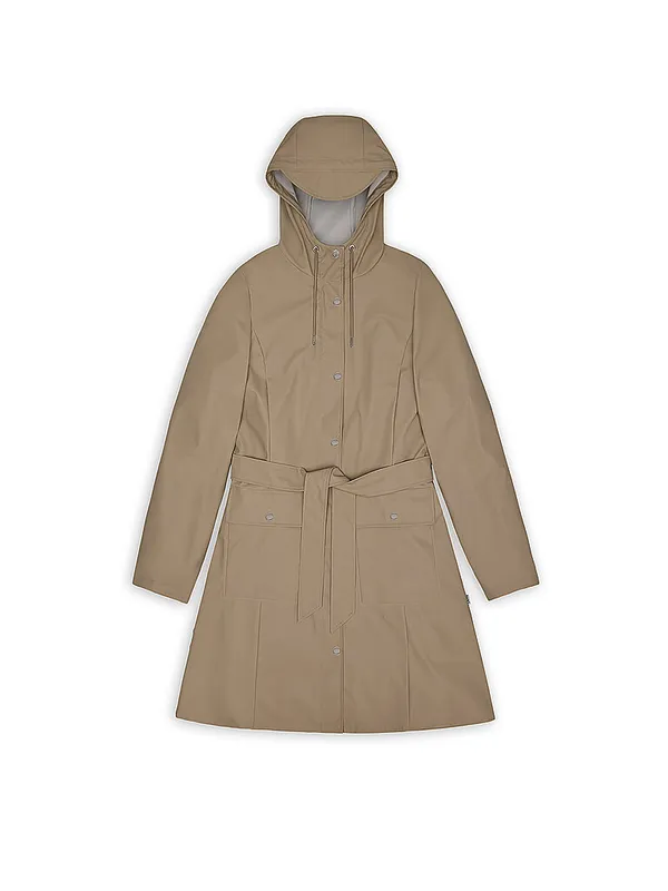 RAINS Regenjacke CURVE W JACKET beige | XS