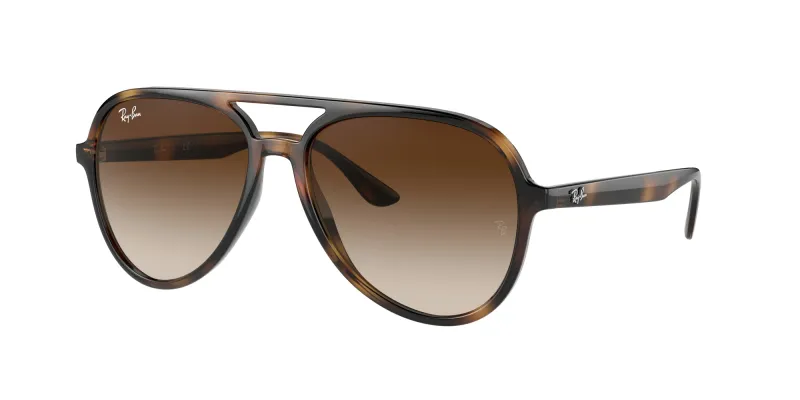 Ray - Ban Unisex Ray - Ban RB4376 710/13 Gafas de sol Inyectado Tortuga Marrón Piloto Normal Sombreado