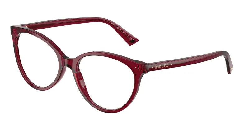 Jimmy Choo Mujer Jimmy Choo JC3047 5062 Monturas ópticas Acetato Rojo Pantos Normal