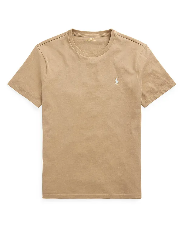 POLO RALPH LAUREN Camiseta Custom Slim Fit marrón claro | S