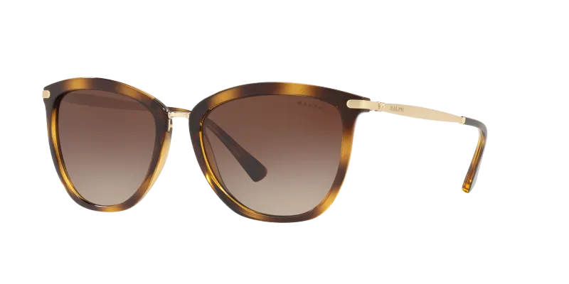 Ralph Lauren Mujer Ralph Lauren RA5245 500313 Gafas de sol Inyectado Tortuga Marrón Cat Eye Normal Sombreado