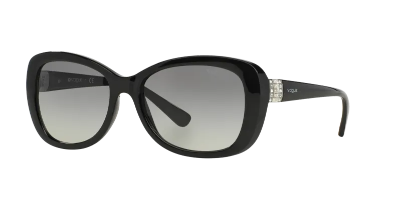 VOGUE EYEWEAR Mujer VOGUE EYEWEAR VO2943SB W44/11 Gafas de sol Inyectado Negro Gris Mariposa Normal Sombreado