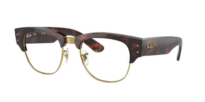Ray - Ban Unisex Ray - Ban RX0316V MEGA CLUBMASTER 2372 Monturas ópticas Acetato Tortuga Transparente Cuadrada Normal