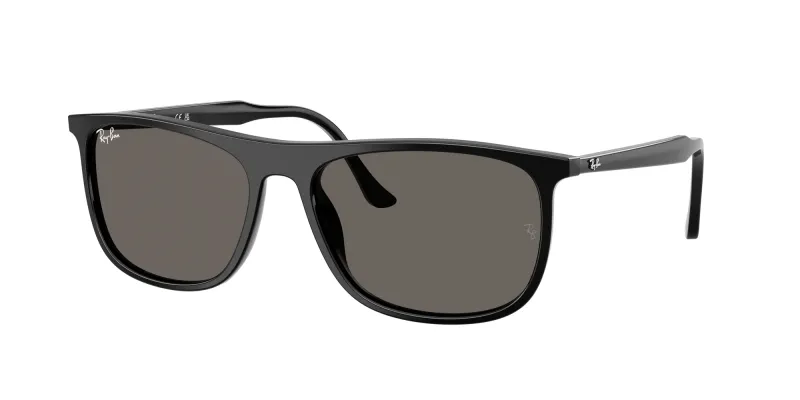Ray - Ban Unisex Ray - Ban RB2216 901/B1 Gafas de sol Acetato Negro Gris Cuadrada Normal