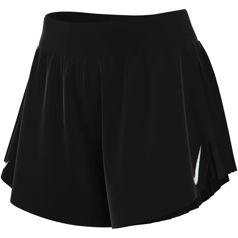 Pantalón corto femenino de tiro medio con calzoncillo integrado Nike AeroSwift Dri-FIT AD 8 cm