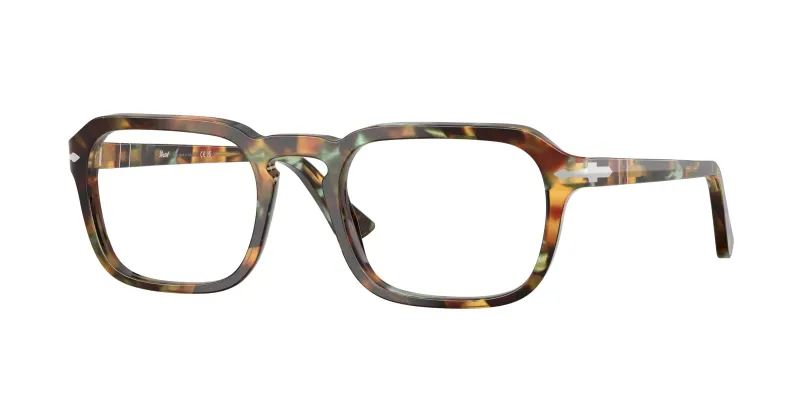 Persol Unisex Persol PO3390V 1230 Monturas ópticas Acetato Verde Cuadrada Normal