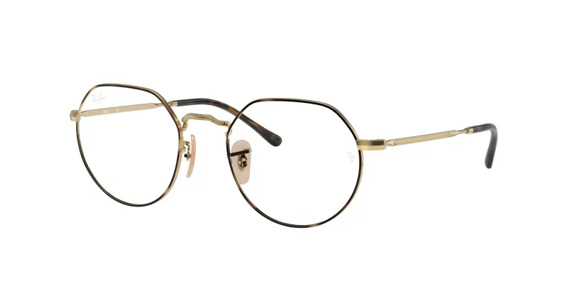 Ray - Ban Unisex Ray - Ban RX6465 JACK 2945 Monturas ópticas Metal Tortuga Transparente Geométrico Normal