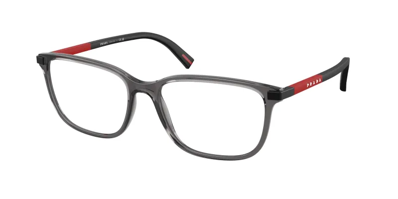 Prada Linea Rossa Hombre Prada Linea Rossa PS 02RV 01D1O1 Monturas ópticas Inyectado Gris Pillow Normal