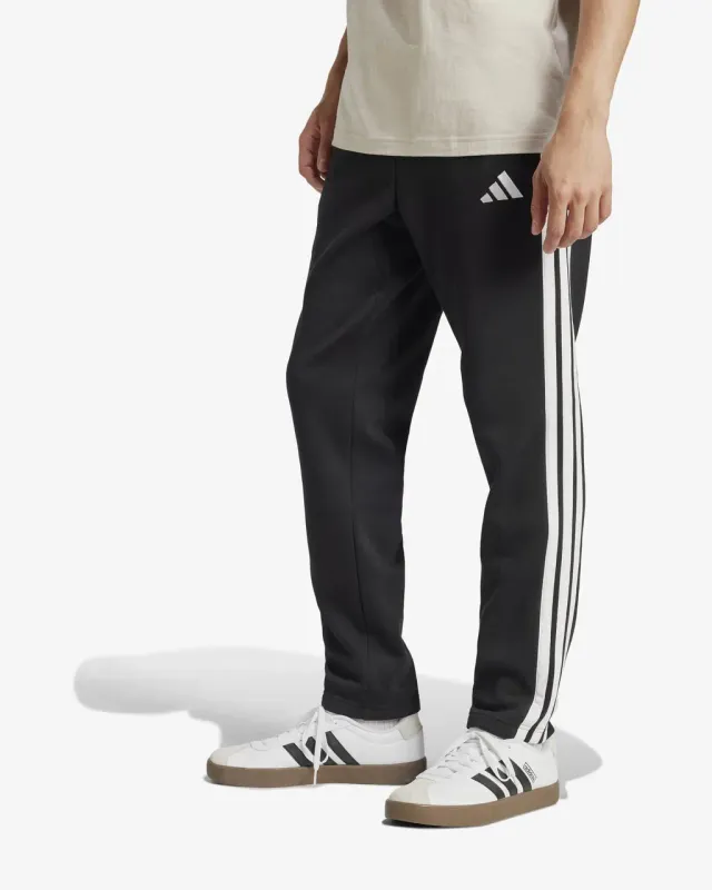 Pantalón largo adidas Essentials 3-Stripes Open Hem negro blanco - XS