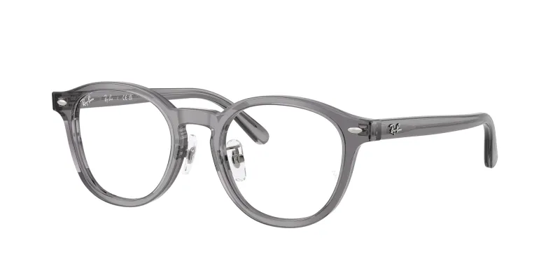 Ray - Ban Unisex Ray - Ban RX5443D 8268 Monturas ópticas Acetato Gris Transparente Cuadrada Normal