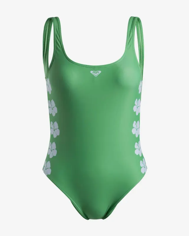 Bañador Roxy OG One Piece verde blanco mujer - S