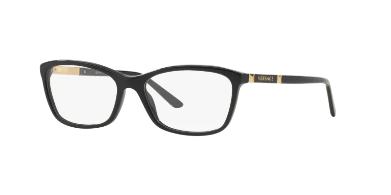 Versace Mujer Versace VE3186 GB1 Monturas ópticas Acetato Negro Mariposa Normal