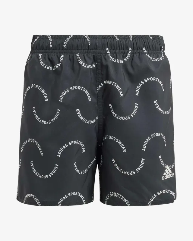 Bañador adidas Sportswear Wave Print CLX negro blanco infantil - 116