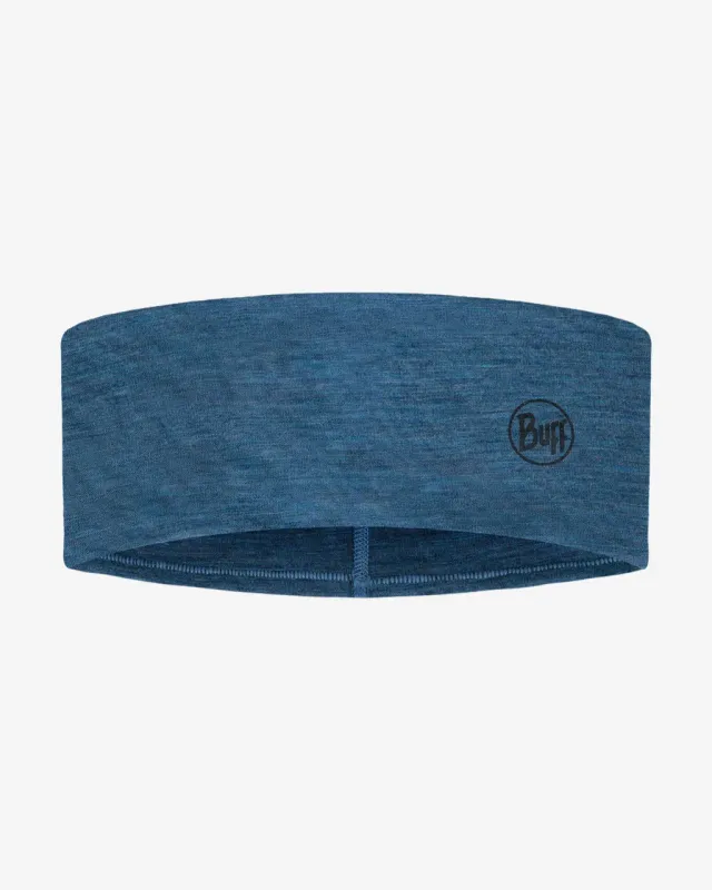 Cinta para la cabeza Buff Merino Lightweight azul