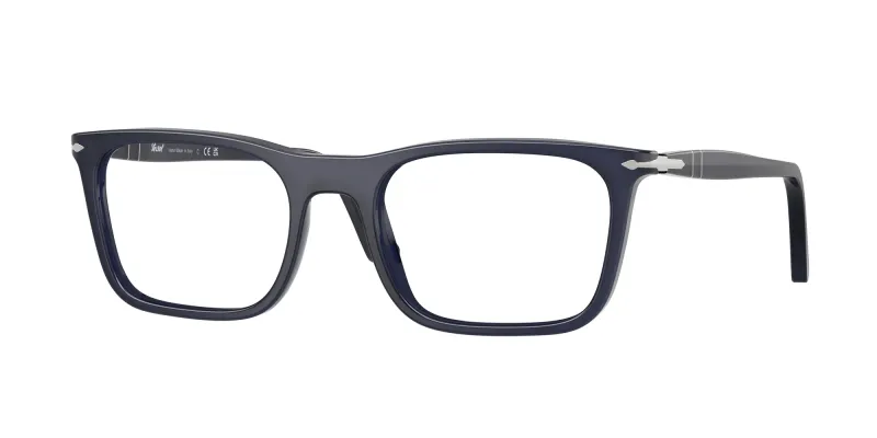 Persol Unisex Persol PO3358V 1217 Monturas ópticas Acetato Azul Cuadrada Normal
