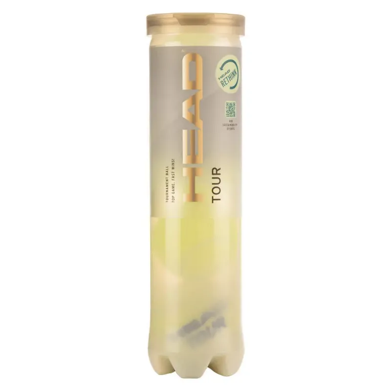 Tubo de pelotas de tenis Head Tour (x4)