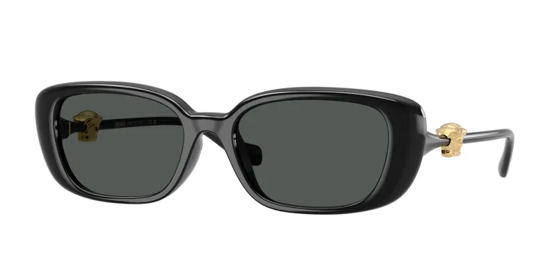 Versace Mujer Versace VE4504D GB1/87 Gafas de sol Inyectado Negro Gris Pillow Normal