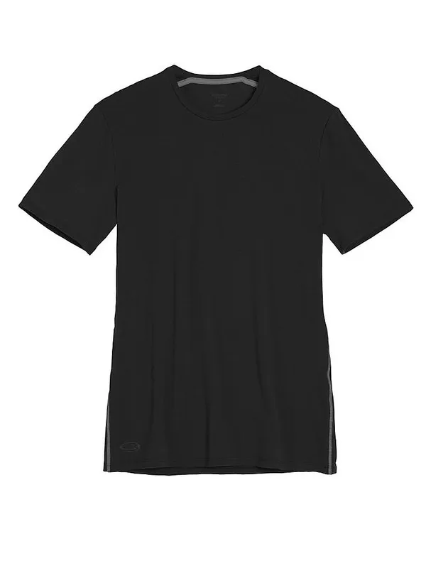 ICEBREAKER Camiseta funcional de hombre Anatomica Crewe BF 150 negro | M