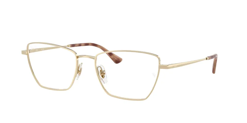 Ray - Ban Unisex Ray - Ban RX6552 2993 Monturas ópticas Metal Oro Transparente Geométrico Normal