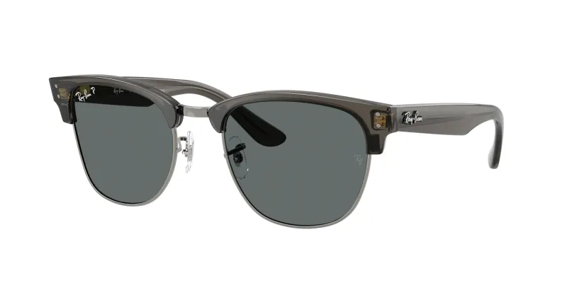 Ray - Ban Unisex Ray - Ban RBR0504S CLUBMASTER REVERSE 670781 Gafas de sol Acetato Gris Gris Cuadrada Polarizado