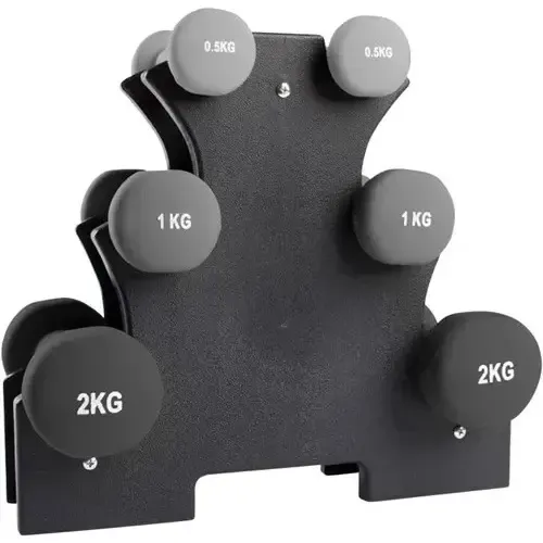 Haltero de neopreno con soporte VirtuFit