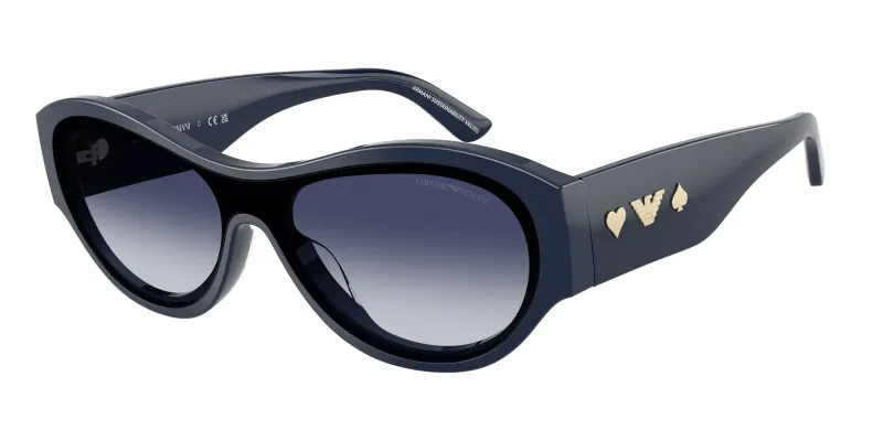 Emporio Armani Mujer Emporio Armani EA4265U 60398S Gafas de sol Acetato Azul Geométrico Normal Sombreado