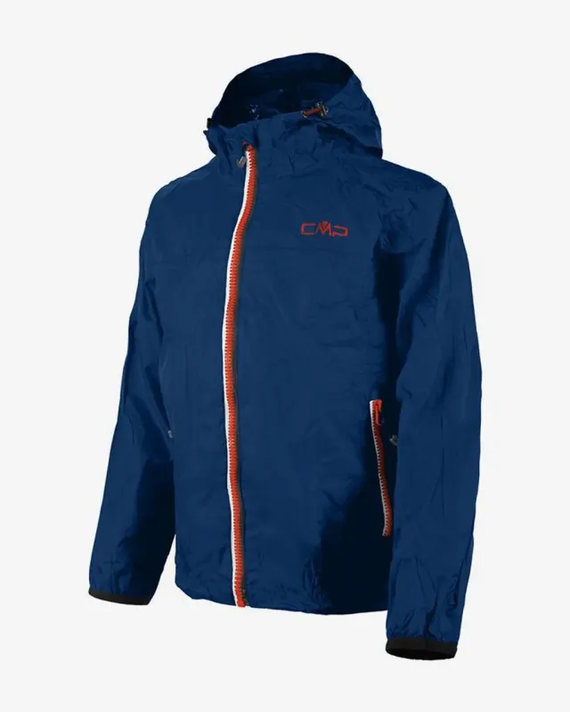 Chaqueta chubasquero CMP Fix Hood Rain azul navy infantil - 12