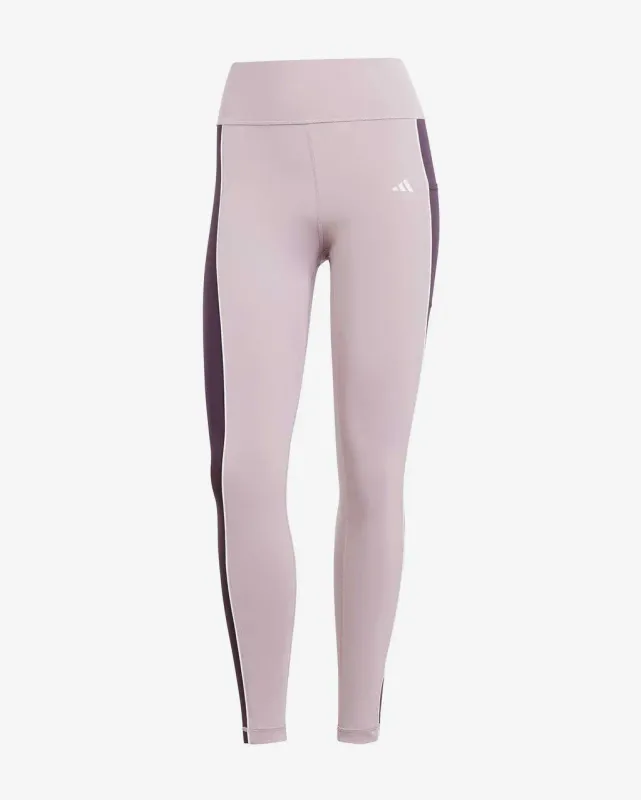 Malla larga adidas 7/8 Optime Colorblock lila mujer - XS