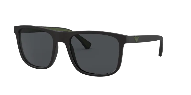Emporio Armani Hombre Emporio Armani EA4129 504287 Gafas de sol Inyectado Negro Gris Cuadrada Normal