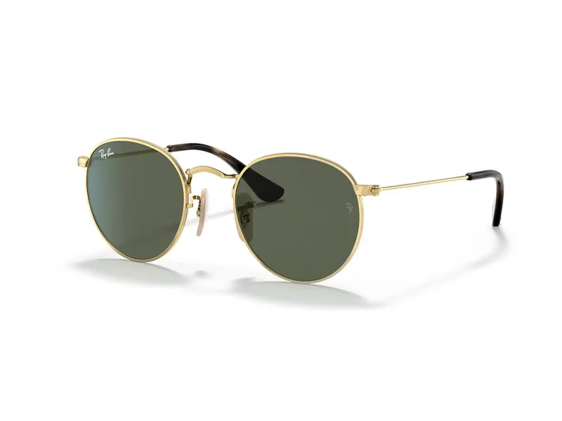Ray - Ban Niños Ray - Ban RJ9547S JUNIOR ROUND 223/71 Gafas de sol Metal Oro Verde Redonda Normal