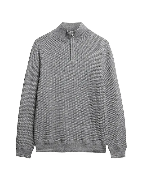 SUPERDRY Jersey Troyer gris claro | XXL
