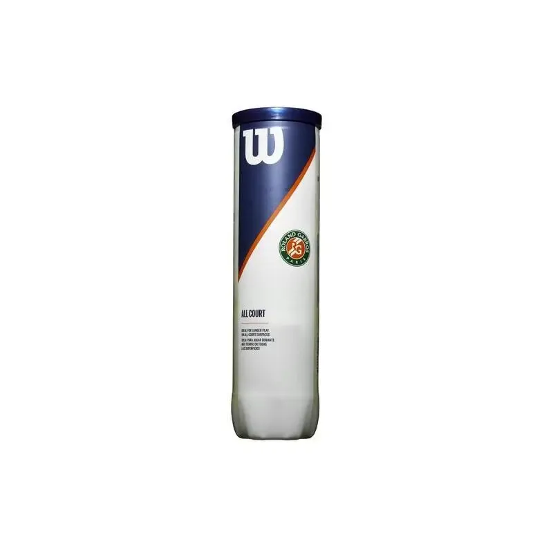 Tube de 4 pelotas de tenis Wilson Roland Garros All CT