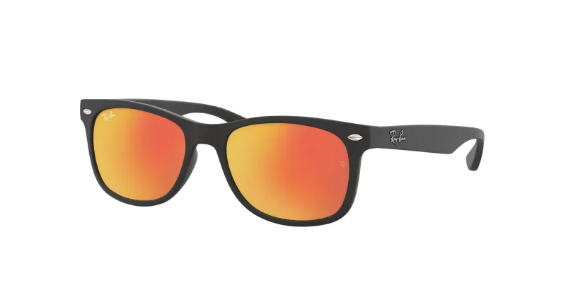 Ray - Ban Niños Ray - Ban RJ9052S JUNIOR NEW WAYFARER 100S6Q Gafas de sol Inyectado Negro Marrón Cuadrada Normal