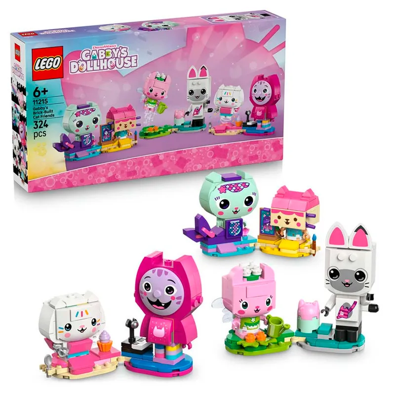 LEGO® Gabby's Dollhouse Amigos Felinos para Construir de Gabby 11215