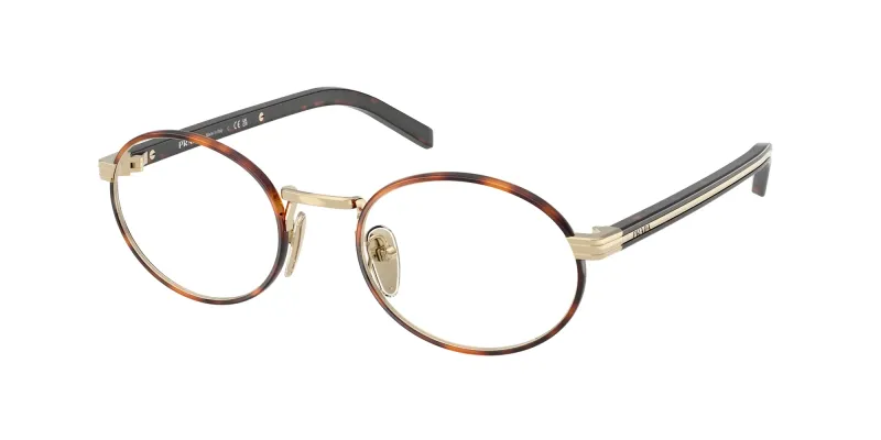 Prada Mujer Prada PR B55V 21E1O1 Monturas ópticas Metal la Habana Redonda Normal