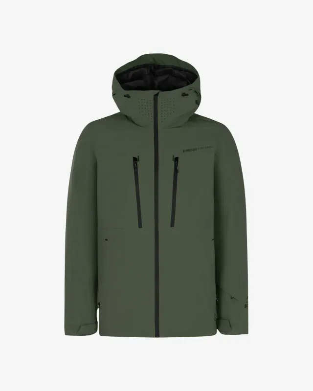 Chaqueta con capucha Protest PRTTimothy verde turquesa - M