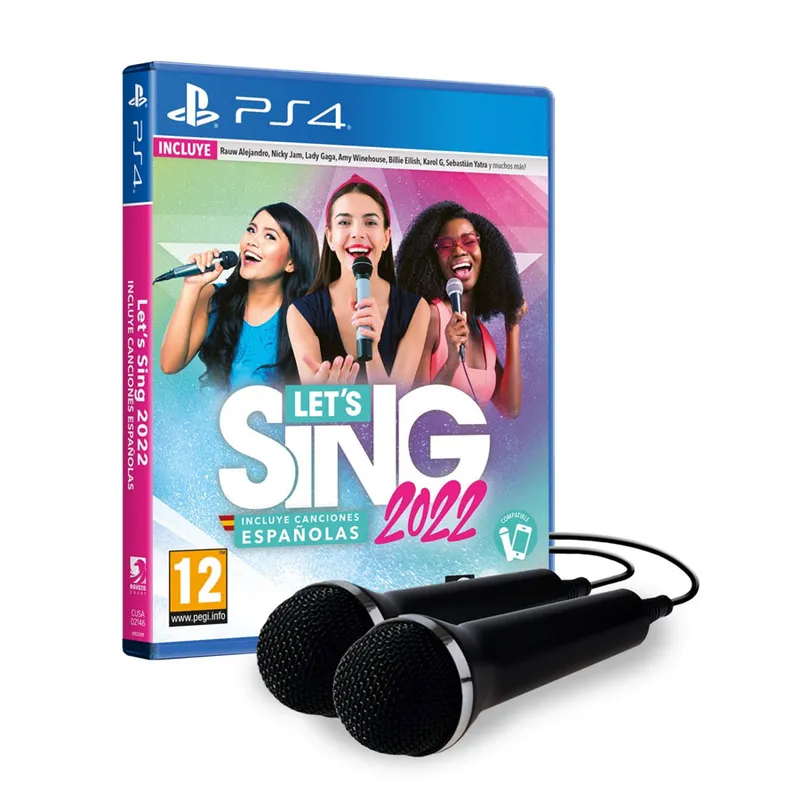 Let's Sing 2022 + 2 Mics Incluye Canciones Españolas PS4 (SP)